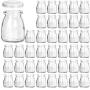 Glass Jars, KAMOTA 40 PACK 4 oz Clear Yogurt Jars With PE Lids, Glass Pudding Jars Yogurt Jars Ideal for Jam, Honey, Wedding Favors, Shower Favors, Baby Foods (150ml)