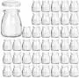 Glasbehälter, KAMOTA 40er Pack 4 oz Klare Joghurtgläser mit PE-Deckeln, Glass Puddinggläser Joghurtgläser Ideal für Marmelade, Honig, Hochzeitsschuhe, Duschschuhe, Babybrei (150ml)