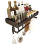 LYNNTLJ Multifunction Spice Racks,Space Aluminum Kitchen Seasoning Rack,for Spice Jar and Bottle Storage,Space-Saving/Black / 50cm