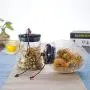 Glass Jars With Cork Stoppers For Spice Dried Fruit Home Storage Bottles 600mlB165B