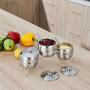 WLIXZ Kitchen Seasoning Containers Set with 3 Serving Spoons, for Spice Jar Salt Pepper Sugar, Storage Organizers
