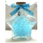 Glass Storage Jar for Chocolate, Clear Food Storage Jar with Cork Stopper, Food Storage Container for Kitchen Sauce Vinegar - Star Shaped
