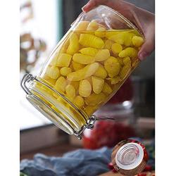 Ball Glass Sealed Jar Lids, Transparent Storage Containers Round Herbs Pot-F