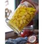 Ball Glass Sealed Jar Lids, Transparent Storage Containers Round Herbs Pot-F