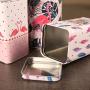 Pink Bird Iron Box Tea Coffee Bean Sugar Storage Jars Candy Nougat Metal Can Home Office Decor Jar,C
