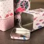 Rosa Vogel Eisenbox Tee Kaffeebohne Zucker Becher Süßigkeiten Nougat Metallbehälter Home Office Dekoration Becher
