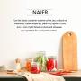 Najer 4-Piece Glass Preserving Jar Set - Kitchen Food Storage Container - Sealed Jar with Lid - Candy Storage, Coffee Beans, Pet Food, Cookies, Swear Jar and More