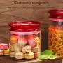WANGLXST Food Storage Container Set, Storage Jar, Pantry Durable Seal Pot Cereal Storage Bottle Dry Foods Liquids Clear Container WANGLXST Food Storage Container Set, Storage Jar, Pantry Durable Seal Pot Cereal Storage Bottle Dry Foods Liquids Clear Container