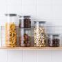 Glass Sealed Jars, Kitchen Household Grain Storage Tanks, Storage Spices/Pasta/Oatmeal/Flower Tea