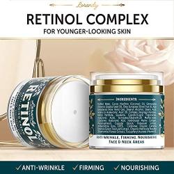 Retinol Cream for Face - Made in USA - Retinol Moisturizer Anti-Aging Cream for Women - Wrinkle Cream - Face Cream with Retinol and Hyaluronic Acid - Firming Cream for Face