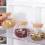 Kitchen Storage Containers Tea Coffee Sugar Jar Bottle Glass Cereal Container Food Storage Bottle Jar Home Organizer