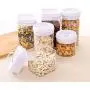 2 Stück Kunststoff Transparente Versiegelte Dose Food Storage Behälter Snacks Container für Nüsse Tee Gewürze (1,3L)