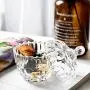 YL LY Kreative Ananasförmige Lidsüßigkeiten Zuckerwürfelbehälter Glas Kleine Dose Transparente Sektion 1