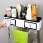 Étagères Murales Cuisine LYNNTLJ, Support de Condiments Amovible, pour Bouteilles et Pots d'Épices, Blanc / 44,5 x 17,5 cm Étagères Murales Cuisine LYNNTLJ, Support de Condiments Amovible, pour Bouteilles et Pots d'Épices, Blanc / 44,5 x 17,5 cm