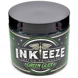 Inkeeze Green Glide Tattoo Ointment 16oz Jar Tattooing Care