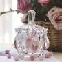 Glas Jar Transparent Süßigkeiten Snack Glasbehälter Kristall Lagerbehälter Trocken Tee Zylinder Küchen Lagerbehälter Hochzeitsdekorationsflasche, 3