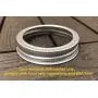 THINKCHANCES Lebensmittelechte und BPA-freie, rostfreie Silber-Aluminium-Metallringe/Bänder für Mason-, Ball- und Konservierungsgläser (12er Pack, Weidengugel)