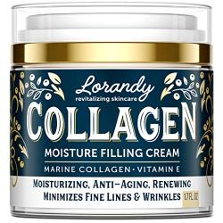Collagen Cream - Anti-Aging Face Moisturizer for Women - Made in USA - Day & Night Moisturizer for Face - Marine Collagen Face Cream - Antiwrinkle Face Cream - Collagen Face Cream with Vitamin E