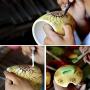 Ceramics Sunflower Hand Painted Painting Sugar Salt Pepper Storage Jar with Lid And Spoon