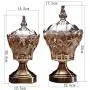 Europäische Glas-Konfektgläser, getrocknete Fruchtornamente, Vase, Aufbewahrungsglas, Haushaltsdekoration ZYLE-Fruchtplatten (Größe: S)