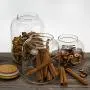 Cabilock Glass Food Storage Containers with Bamboo Lids Clear Storage Jar for Candy Spice Seasoning 900ml Cabilock Glass Food Storage Containers with Bamboo Lids Clear Storage Jar for Candy Spice Seasoning 900ml