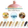 Keramik Cookie Jar mit Deckeln, BPA-freier Lebensmittelbehälter, große Speichereimer für Küche, Vorratskammer, für Süßwarenläden, 700ml (Farbe: Kaffee)