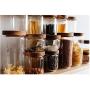 humidifier Glass Sealed cans, Wooden lid Storage Jars, Candy Jars, Tea Milk Powder, Dried Fruit and Grain Storage Tanks