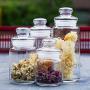 YL LY All Glass Storage Tank Glass Sealed Jar Dried Fruit Jar Large Milk Powder Jar Sugar Bowl Kitchen Supplies 750Ml