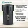 Canniloq? 80cc Onyx Black? Premium Flugzeugaluminium Behälter mit Geruchsverschluss und Dichtung für Kräuter, Kaffee, Gewürze, Tee und andere Trockenwaren