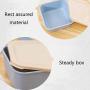 WANGLX ST Storage Tank Three-Piece Plastic Sealed Cans Grain Storage Box Kitchen Food Storage Jar for Serving Tea, Coffee, Spice,Flour, Sugar, Cereals, Leakproof and More