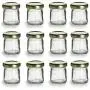 Bouteilles en verre miniatures de 1,5 oz (12 pièces) Nakpunar avec couvercles dorés – FABRIQUÉ AUX ÉTATS-UNIS – Pour confitures, miel, cadeaux de mariage, cadeaux de douche, aliments pour bébés, pots d'épices magnétiques DIY. Bouteilles en verre miniatures de 1,5 oz (12 pièces) Nakpunar avec couvercles dorés – FABRIQUÉ AUX ÉTATS-UNIS – Pour confitures, miel, cadeaux de mariage, cadeaux de douche, aliments pour bébés, pots d'épices magnétiques DIY.