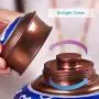 Luftdichte Lebensmittelbehälter Boxen mit Deckeln Große, Keramik-Töpfe-Müslischalen-Behälter-Glasur für Küchen-Pantries Organisation Mehl Kaffee Süßigkeiten Groß, 2,3L, 16x20cm