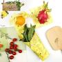 HomValor Beeswax Wraps-Set of 3 Reusable Bees Wax Food Wraps, Zero Waste Sustainable Storage for Sandwich, Cheese, Fruit, Bread, Snacks | Eco Friendly Alternative to Plastic Bags, Cling Wrap