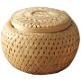 joyMerit Bamboo Woven Sealed Food Storage Container For Suger, Tea, Coffee, Dry Food - S