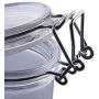 200g(7oz) Round Clear Acrylic Latch Lid Cosmetic Storage Hermetic Jars Pack of 1 pcs Very beautiful Xmas Gift (7 oz)