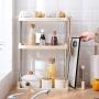 Spice Rack 3-Tier Spice Rack Holder Non-Slip In Kitchen Cabinet Cupboard Condiments Spices Herbs Jar Bottle Kitchen Bathroom Standing Storage Organizer Kitchen Shelf Holder