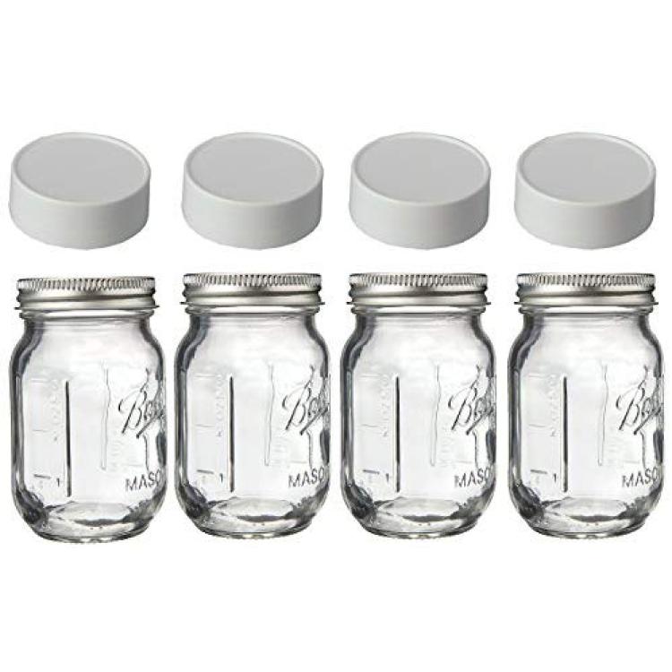  SEWANTA Spice Jars, Mini Mason Jars 4 oz. [Set of 8