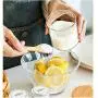 Condiment Container Seasoning Box Set Glass Condiment Canisters Pots with Wooden Spoon Lid and Base Condiment Container Seasoning Box Set Glass Condiment Canisters Pots with Wooden Spoon Lid and Base