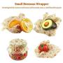MMTX Biodegradable Beeswax Wraps Assorted 3 Pack Eco Friendly Reusable Food Wraps Sustainable Plastic Free Food Storage for Sandwich Cheese Fruit Bread Snacks - 1 Small, 1 Medium, 1 Large