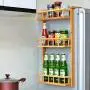Étagère Suspendue pour Réfrigérateur, Rangement Pots à Épices 3 Couches, Étagère Fixée au Mur pour Placard Cuisine par Mostbest Étagère Suspendue pour Réfrigérateur, Rangement Pots à Épices 3 Couches, Étagère Fixée au Mur pour Placard Cuisine par Mostbest