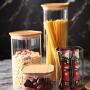 Glass Sealed Jars, Moisture-Proof Kitchen Food Containers, Storage Of Spices/Pasta/Oatmeal/Coffee Beans