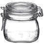 Bormioli Rocco Fido Square Jar with Clear Lid, 17-1/2-Ounce, Set of 2