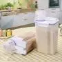 Kitchen Storage Organizer 2Kgs Grain Storage Container Rice Box Cereal Bean Container Sealed Box With Measuring Cup