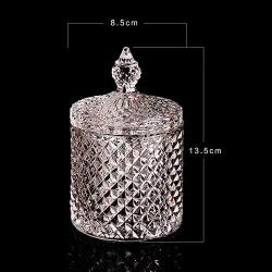 AXTG Candy Jar,Storage Canisters Lid Kitchen Gift Candy Airtight Glass Storage Tank Cookies Food Storage,A