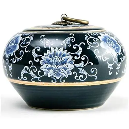 Kühle Zitronen-Chinesische Blaubelefant-Keramik-Teetassen/Teetiegel/Teekannen/Teekuchen-Behälter/Siegelglas für Tee/Süßigkeiten/Dekorative Glasbehälter für Lagerung – Geschäftsgabe, Hochzeitsgeschenk