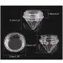 Contenants Vides en Forme de Diamant 5g – 30 Pièces – RONRONS – Parfait pour Cosmétiques, Voyage, Décoration.
