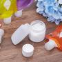 PH PandaHall 6 pcs Plastic Squeezable Travel Bags with 2 pcs Cream Refillable Bottle Containers Shampoo Lotion Bottle for Travel Home Use