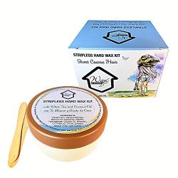 Wax at Home Microwavable White Tea Cream Stripless Wax Kit 8.45 Ounces by Wax Necessities Waxness