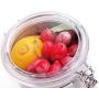 Stainless Steel Airtight Canister, Food Storage Container with Lids for Tea,Coffee,Snacks, Milk Powder,Sugar,Flour Canisters with Clear Lid Locking Clamp Included