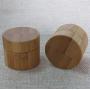 3PCS 5ML/5g/0.17oz Empty Refillable Eco Bamboo Cover PP Inner Cream Jars Cosmetic Containers Holders Bottles Vials Sample Storage With Screw Cap for Cosmetic Lip Balm Creams ointment Eye Shadow